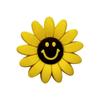 Venta al por mayor del fabricante Serie Girasol Charms para Zapatos Material de Goma Blanda Accesorios Hebillas para Zapatos Moda Casual Accesorios para Zuecos