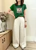 Camiseta de Algodón Acanalado Guangzhou Shisanxing de 220g para Mujer, Directo de Fábrica, Corte Entallado, Top de Manga Corta de Moda, Suministro Exclusivo Segunda Remesa de Verano