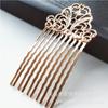 Acessórios de Joias Feitos à Mão DIY Peça de Flor Soldada em Cobre Pente de Cabelo de Dez Dentes Estilo Antigo Acessórios de Joias Grampo de Cabelo Hanfu A033