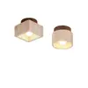 Lámpara de techo para dormitorio a prueba de viento color nogal diseño retro luz para barra de bar sensación de alta gama nueva protección ocular lámpara de techo para sala de estar hierro