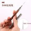 Set de Pluma de Dibujo de Líneas de Arte de Uñas Ultrafina de Madera de Sándalo Morado para Salones de Uñas, Pluma Especial para Dibujo de Líneas de Pintura Construcción Francesa