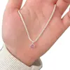 Collar de Mariposa de Plata de Ley S925 Aquamarina Versátil Diario para Mujer, No se Desvanece, Nicho, Gama Alta, Cadena para Clavícula de Lujo Accesible Nuevo