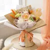 [Seleção Premium] Buquê de Rosas Roxas Românticas, Flores Eternas, Buquê Texturizado para Dia dos Namorados, Dia das Mães, Presente de Aniversário para Ela