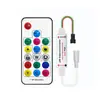 Mini Controlador RGB de 17 Teclas 5-24V Control Remoto RF de Color Mágico Inalámbrico Controlador de Tira de Luz LED Venta al por Mayor