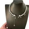 Collar de Cuentas Dulce y Fresco Estilo Palacio con un Diseño Único, Gargantilla con Borla de Estrella, Accesorio Versátil de Diseño Nicho para Mujeres