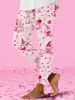 Exclusivo Transfronterizo Estampado Digital 3D Patrón de Corazón Estilo Europeo y Americano Pantalones de Mujer Verano Delgados Cortos para Mujer Personalizables con Imágenes
