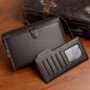 Nuevo Bolso Clutch para Hombre con Candado de Combinación Antirrobo de Gran Capacidad Multibolsillo Bolso de Mano de Negocios Bolso de Moda de Cuero para Hombre