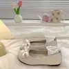 Zapatos Planos Suaves Mary Jane de Venta Caliente 2026 Nuevo Estilo Otoño Moño Versátil Dulce Zapatos de Salón Estilo Falda Noche para Mujer