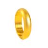 Anillo ancho liso de oro arena mate de larga duración anillo sólido clásico liso anillo de dedo de fideos anillo de amantes