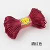 Loja de joias de corda trançada diy feitas à mão Linha 5 pulseira trançada de Jade vermelho feita à mão cordão de pulso material diy