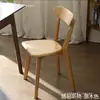 Silla de comedor de madera maciza, mesa y sillas de comedor de estilo moderno simple, silla de madera maciza, taburete simple para el hogar, silla de comedor con respaldo, Luis