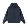 Sudadera con capucha holgada estilo americano para otoño e invierno con diseño original, sudadera pesada de capa de aire para hombre con bordado personalizado