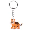 Chaveiro de Animal Fofo de PVC Zebra Leão Macaco Decoração Animal Decoração de Embalagem de Livro Chaveiro da Amazon
