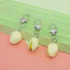 Chaveiro Pingente Divertido de Frutas e Legumes Simulados em Resina Morango Jade Repolho Loja de Catering Gourmet Pingente de Presente Pequeno