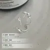 Anillo de Plata S925 Estilo Coreano con Lazo y Pequeña Corona para Mujer Cui Yan Jewelry Anillo Abierto Índice Niche Retro