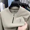 Sudadera popular de moda para hombre de manga larga, top con cremallera y cuello redondo para moda de otoño, camiseta básica de moda, camiseta de manga larga