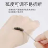 Pincéis para Extensão de Cílios Atacado com Cabos de Cristal Descartáveis, 100 Peças/Balde, Curvadores de Cílios Coloridos, Pentes para Sobrancelhas