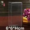 Caja de Embalaje Transparente de 6 cm, Caja de Plástico, Disponible en Tamaños 6*6*A, Soporta Cajas de Regalo Transparentes para Recuerdos de Boda y Dulces