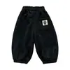 Pantalones de Forro Polar para Niños Invierno 2026 Estilo Nuevo Pantalones Deportivos para Niños Cálidos Estilo Coreano Pantalones Largos para Bebé Otoño/Invierno Pantalones de Pierna Ancha