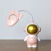 Nueva lámpara de escritorio recargable de astronauta LED para aprender y leer, lámpara de escritorio LED para habitación de estudiante, lámpara de mesita de noche