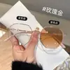 Nuevas gafas de sol de cristal plano anti luz azul para mujer, dulces, de alto valor, transparentes, con cambio de color, gafas para miopía