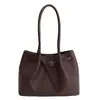 Bolsa Tote Simples Retrô para o Dia a Dia 2026 Nova Coleção de Primavera Textura de Alta Qualidade Casual e Estilosa Bolsa de Ombro/Axila de Luxo Leve