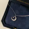Collar Nuevo de Estrella y Luna de Verano para Mujer, Lujo Ligero, Diseño de Nicho, Cadena para Clavícula, Alta Calidad, Regalo 520 para Novia