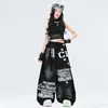 Ropa de jazz para niñas, conjuntos de práctica de jazz para niños, conjuntos de performance de street dance modernos y geniales para niños, conjuntos elegantes para niñas geniales