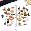 Halloween Transfronteiriço Amazon Liga de Zinco Gota de Óleo Chapéu de Abóbora Bruxa Pingente DIY Acessórios de Pingente Atacado