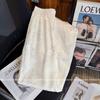 Pantalones blancos de pierna ancha estilo chino para mujer, ropa nueva china delgada, de talle alto europeo, rectos, pequeños, pantalones casuales