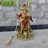 Latón Nuevo Kowloon Guanyin Recipiente del Tesoro Guanyin Dios de la Riqueza Bandera de Cinco Órdenes Cuchillo de Pie