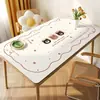 Jogo Americano de Mesa de Jantar em Couro Desenho Animado, Mat Protetor de Mesa Lavável, Impermeável e à Prova de Óleo, Resistente a Manchas, Luxo Leve e High-End, Jogo Americano para Mesa de Centro, Toalha de Mesa