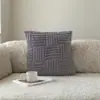 Nueva Funda de Cojín de Peluche de Amazon, Doble Cara, Jacquard Tridimensional, Terciopelo Suave, Cojín Sencillo de Color Sólido para Sofá