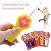Suprimentos para animais de estimação laser vara de gato engraçada laser infravermelho vara de gato engraçada brinquedo de gato fofo pequena pegada de pata brinquedo de gato