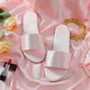 Pantuflas Bordadas Nuevas de Boda para Dama de Honor para Mujer Novia Recién Casada Seda y Satén Pantuflas Rojas Zapatos a Juego para Vestido de Novia para Mujer