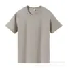 Nuevo Modelo 2025 Camiseta de Manga Corta 180g de Algodón Puro de Xinjiang para Mujer, Cuello Redondo, Corte Holgado, Color Sólido, Casual de Verano, Hombro Normal, Manga Media para Hombre