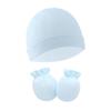Comercio exterior Gorro de bebé recién nacido europeo y americano gorro de bebé guantes antiarañazos para recién nacido 8301