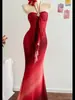 2026 Nuevo Traje de Baño de Una Pieza Amazon Transfronterizo Elegante Falda Larga Cuello Halter Espalda Descubierta Delgado