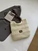 Bolso Rayado para Mujer 2026 Nuevo de Moda Verano Moda Vacaciones Bolso de Hombro Tejido Gran Capacidad Bolso Tote para Viajes