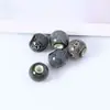 Cuentas redondas de cerámica con esmalte floral de Jingdezhen con agujeros grandes, accesorios de joyería vintage, materiales para ensartar para collares hechos a mano, cuentas sueltas de lunares