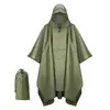 Impermeable para Exteriores, Poncho Impermeable, Montañismo, Senderismo, Pesca, Impermeable, Poncho Multifuncional, Tres en Uno, Ciclismo