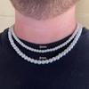 Collar de Perlas para Hombre de una Sola Capa Más Vendido Transfronterizo de Amazon, Cadena de Clavícula con Cuentas Redondas, Venta al por Mayor de Collares de Perlas