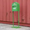 Buzón de Hierro Forjado Estilo Británico Montado en Pared con Cerradura, Caja de Amor