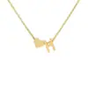 Venta caliente, collar personalizado con carta de amor de acero inoxidable, colgante doble, ambiente sencillo, accesorios de joyería, fábrica al por mayor