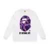 Otoño e invierno estilo japonés marca de moda cabeza de simio estampado de dibujos animados unisex joven suéter sudadera holgada venta al por mayor y dropshipping
