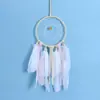 Atrapasueños Artesanal Sueño de Niña Adorno Colgante de Plumas Decoración del Hogar Adornos para Colgar en la Pared MZSZ002