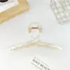 Venta Directa de Fábrica Pinza de Plástico Grande con Garras para el Trasero de la Cabeza al por Mayor Estilo Ins Accesorio para el Cabello Pinza de Tiburón Base Desnuda