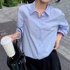 En stock al por mayor de fábrica romántica intelectual anual camisa mujer talla pequeña método z s retro holgada camisa mujer