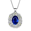 Venta caliente en vivo de Tiktok collar con colgante de anillo estilo concubina imperial collar con colgante de anillo de flor