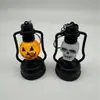 Linterna de calabaza de Halloween, regalo del festival de fantasmas, lámpara de queroseno portátil, luz nocturna LED colorida, accesorio decorativo, llavero de linterna